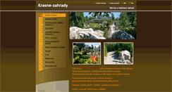 Desktop Screenshot of krasne-zahrady.cz